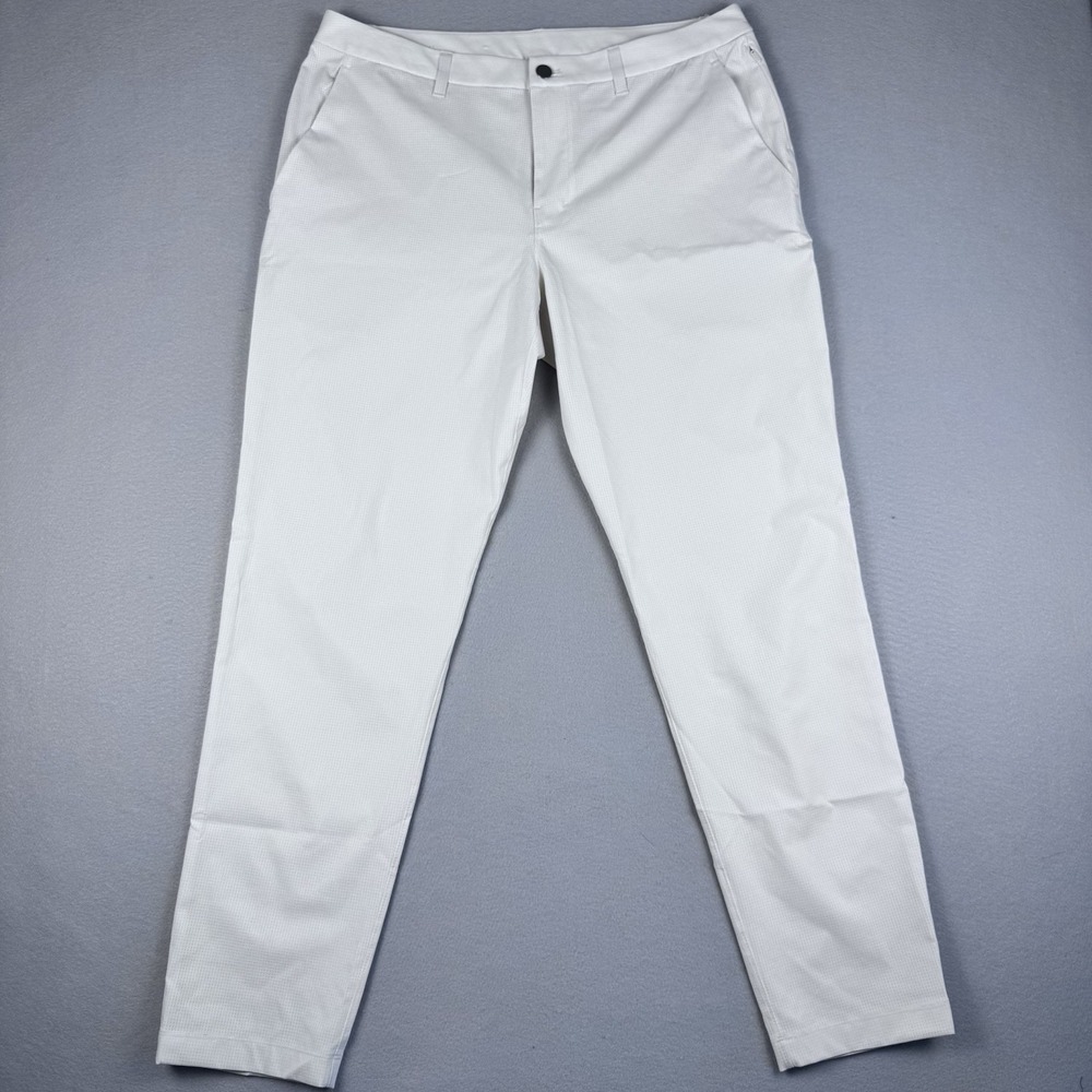 NWOT Lululemon WovenAir ABC Classic-Fit 5 Pocket Pant Men 36x30 Light Ivory Golf